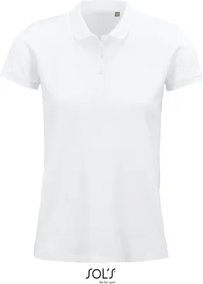 Immagine prodotto di SOLs 03575 | Polo da donna, Planet Women Polo Shirt, 100% Cotonelogico - Colore: Bianco - Taglia: M
