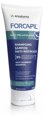 Zdjęcie produktu dla Arkopharma, Forcapil, szampon do włosów, przeciw łupieżowi, 200 ml