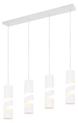 Immagine prodotto di Lampada a sospensione STREAM bianca 4xGU10x10W in metallo, dimensioni: 150x80x9 cm, IP20, Trio