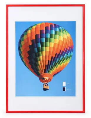 Produktbild von Ideal Life Kunststoff Bilderrahmen Wanddeko Collage Poster Bilder Foto Rahmen - Farbe: Rot | Format: 50x70