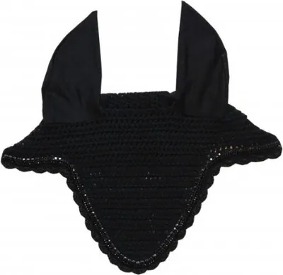 Immagine prodotto di Kentucky Horsewear Fly Cap lungo Stone & Pearl Soundless Fly Hood Nero