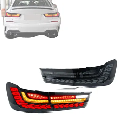 Produktbild von LED-Rücklichter, ABS-Kunststoff, kompatibel mit Luxuslimousine 3er-Serie G20 G80 G28 M3 320 330, sequenzieller Blinker, 12V Spannung, IP67 wasserdicht