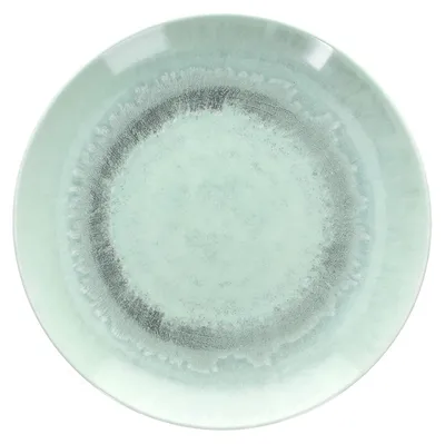 Dessertteller 20 cm, Porzellan, geometrisch, lichtblau, spülmaschinenfest