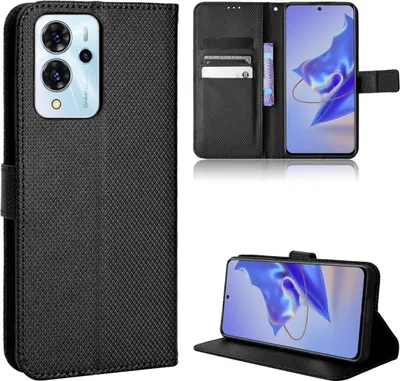 Produktbild von König Design Hülle kompatibel mit ZTE Blade V40 Pro Kunstleder Handyhülle - Handy Case Schwarz