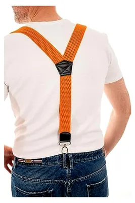 Produktbild von Y-Hosenträger mit Karabinerhaken – Hosenträger für Damen und Herren – 4 cm