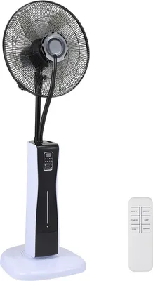 Produktbild von Fiqops Stand-Ventilator mit Sprühnebel & Fernbedienung Wasser-Nebel