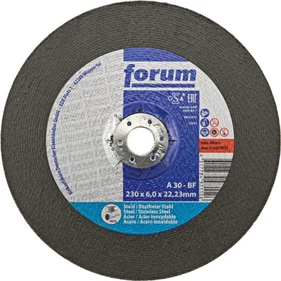 Obrázek produktu pro Brusný kotouč Forum ocel/nerez, 230 x 7,0 mm, s klikou 4317784971126