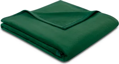 Produktbild von Biederlack Plaid mit Samtband-Einfassung Pure Baumwolle Farbe alge Größe 150 x 200