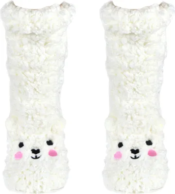 Produktbild von Frostfighter Damen Kuschelsocken Haussocken (1x Paar) ABS Sohle Wintersocken superflauschig