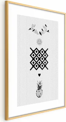 Produktbild von Posterpapier Poster - Happiness 40x60 cm Text n-C-0204-ao-a