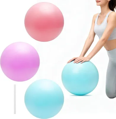 Produktbild von Pilatesball-Set, 3-teilig, 25 cm – weiche, rutschfeste Fitnessbälle – Yoga – Core-Training – Gleichgewichtstraining