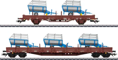 Image de MHI Märklin 46407 H0 Coffret de 2 wagons de marchandises Matériel agricole AC