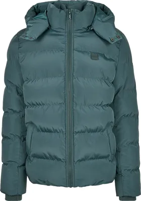 Produktbild von Urban Classics - HOODED PUFFER Winterjacke bottlegreen - M