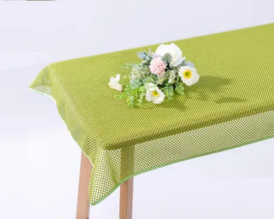 Produktbild von Gartentischdecke Karo Weichschaum 130 x 220 cm - gruen