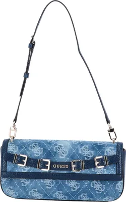 Produktbild von GUESS Handtasche DOVIE Satchel Denim Logo