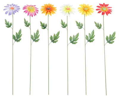 Produktbild von Flamingo Gartenstecker Daisy Metall 18 x 76 cm mehrfarbig