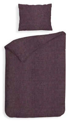 Produktbild von Heckettlane Franela Bettbezug - 155x220 cm – 100% Baumwoll-Flanell – Hochwertige Bettwäsche mit motiv – Weich - Atmungsaktiv und Hautfreundlich – inkl. 80x80 cm Kissenbezug – Rot
