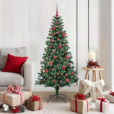 Immagine prodotto di Maison Exclusive - Albero di Natale artificiale illuminato, verde, 150 cm