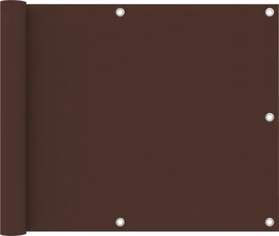 Image de Vidaxl Balcony Bildschirm 75x500 cm Oxford Stoff braun