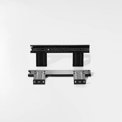 Produktbild von INF Schubladenschiene 10 inch lang, geräuscharm, dreiteilig, kaltgewalzter Stahl für Tastaturauszüge & Möbel