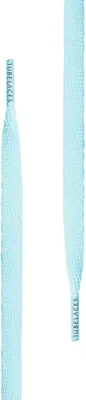 Produktbild von Tubelaces Schnürsenkel White Flat Ice Blue-140cm