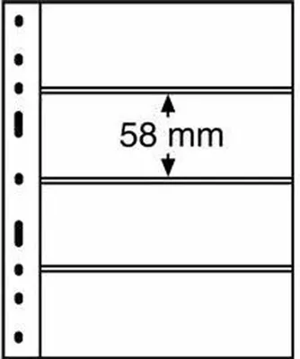 Produktbild von Kunststoffhüllen OPTIMA, 4er Einteilung, glasklar, 10er Pack