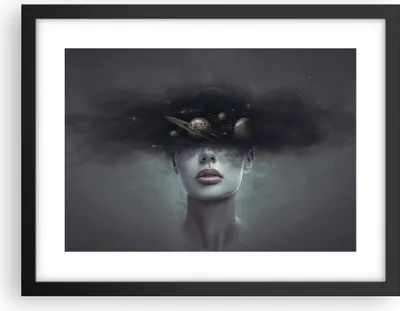 Produktbild von Gerahmtes Poster - Schwarzer Rahmen - Quinoa Frau Gesicht - 40x30 cm - Wand Bild - Wanddeko - Wandbilder - Kunstposter - Wandposter - Bilderrahmen - Bilder - Kunstdruck - P2BAA40x30-4796