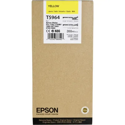 Produktbild von Epson Tintenpatrone yellow T 596  350 ml             T 5964