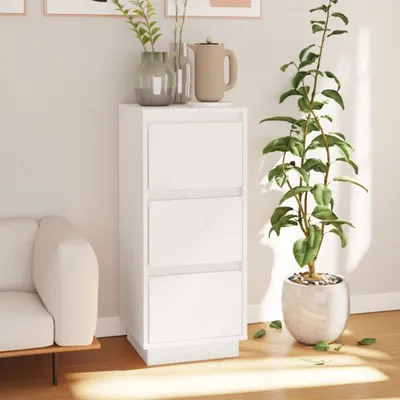 Obrázek produktu pro vidaXL Příborník bílý 32x34x75 cm Borovicový masiv