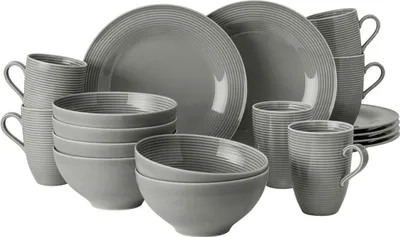 Produktbild von Seltmann Weiden Beat Color Glaze Frühstücks-Set 18-teilig Perlgrau