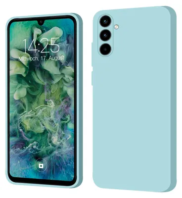 Produktbild von Hülle für Samsung Galaxy A35 5G Case Cover Bumper Smartphone Softgrip Schutzhülle Farbe: Hellblau