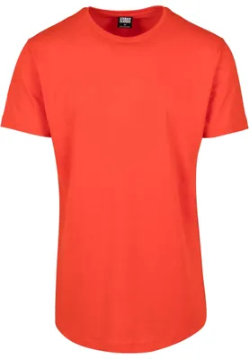 Produktbild von Urban Classics Herren Shaped Long Tee T-Shirt, Orange (bloodorange), 3XL