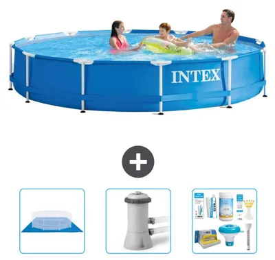 Immagine prodotto di Piscina fuori terra a struttura - 366x76 cm - 4 pezzi - Modello S21334