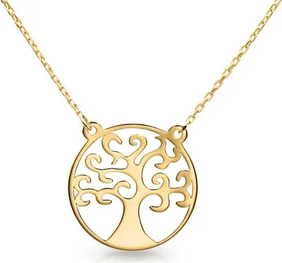 Produktbild von Damenkette Lebensbaum aus 9-karätigem Gold