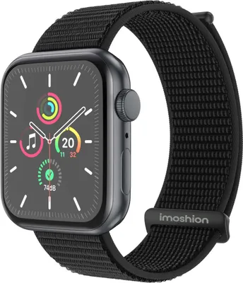 Productafbeelding van imoshion Nylon bandje voor de Apple Watch | 38/40/41/42 mm - Zwart