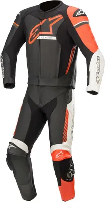 Immagine prodotto di Tuta da moto in pelle Alpinestars GP Force Phantom a due pezzi, nero/bianco/rosso, taglia 56
