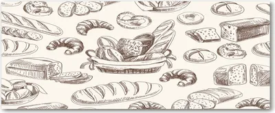 Produktbild von Tulup® Glas-Bild Wandbild aus Glas - 125x50 - Wandkunst - Wandbild hinter gehärtetem Sicherheitsglas - Dekorative Wand für Küche & Wohnzimmer  - Essen & Getränke - Brot - Beige