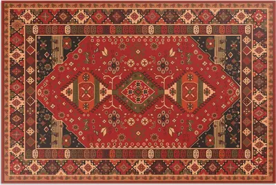 Produktbild von Antiker Stil, Pflanzenmotive im Vintage-Stil – Vinylteppich – 80x120 cm – Outdoor Teppich – Terrasse – Wetterfest – Modern