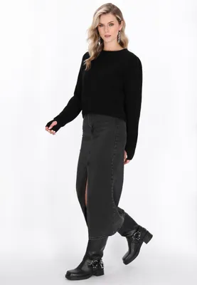 Image de Pull pour femme SAPORTA - noir, taille XS/S