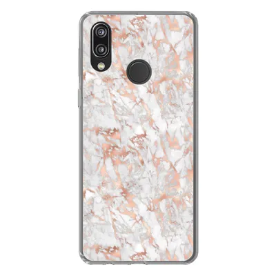 Produktbild von MuchoWow® Handyhülle Schutzhülle Hülle für Huawei P20 Lite (2020) Marmor - Roségold - Luxus - Muster Silikon Softcase Handy Hülle - Kartenhalter