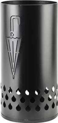 Image de Porte-parapluies en métal CEDRIC, Ø 23 x H 46 cm, noir, 1 pièce