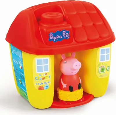 Produktbild von Clementoni Clemmy - Peppa Pig Eimer, Block House 8 Stück, 6-36 Monate - 17346