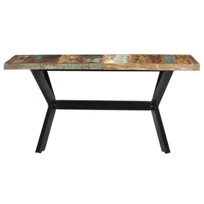 Immagine prodotto di Tavolo da Pranzo 140x70x75 cm in Legno Massello di Recupero