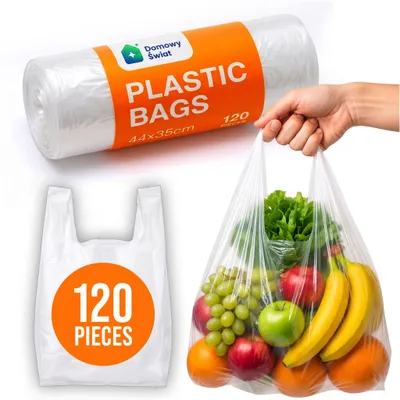 Produktbild von Plastiktüten 44 × 35 Cm Auf Einer Rolle, 120 Stück, Einweg, Robust