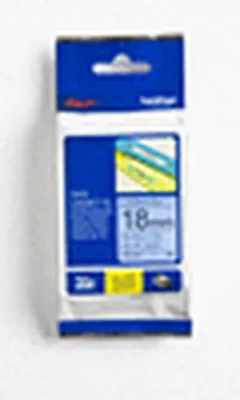 Produktbild von TZe-541 (18 mm, Schwarz auf Blau)