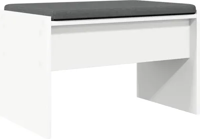 Produktbild von vidaXL Flurbank mit Kissen Weiß 63 x 38 x 40 cm