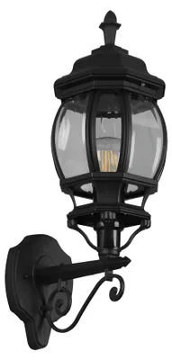 Immagine prodotto di Lampada da parete esterna ELVO, nera, 1xE27, 60W, alluminio, dimensioni: 49,5x18x24,5 cm, grado di protezione IP23, marca Trio