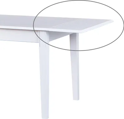 Produktbild von Wright Esstisch Zusatzplatte 1 stk., weiss.