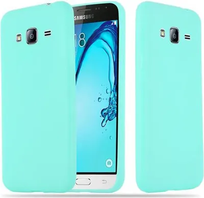 Image de Cadorabo Housse pour Samsung Galaxy J3 2015 Housse en bleu Housse téléphone portable TPU Silicone Etui Case Cover