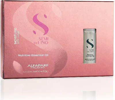 Produktbild von Alfaparf Milano Semi Di Lino Moisture Nutritive Essential Oil Haaröl für sehr trockenes und geschädigtes Haar 6 x 13 ml